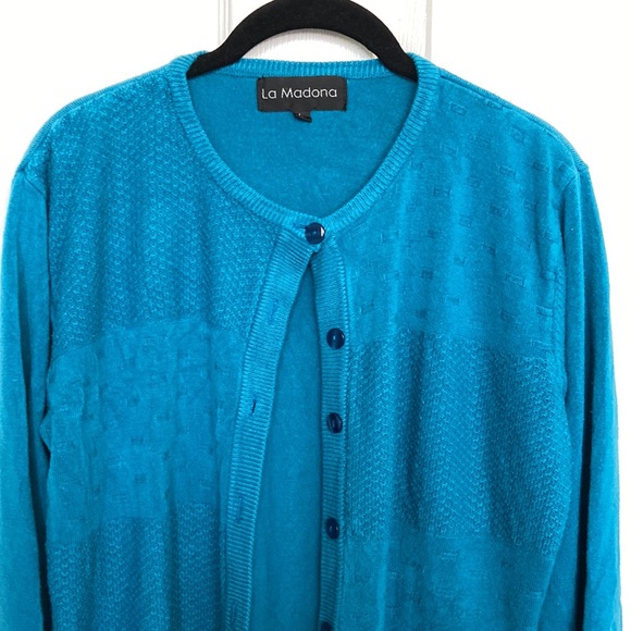 Vintage teal cardigan - Picture 1 of 5